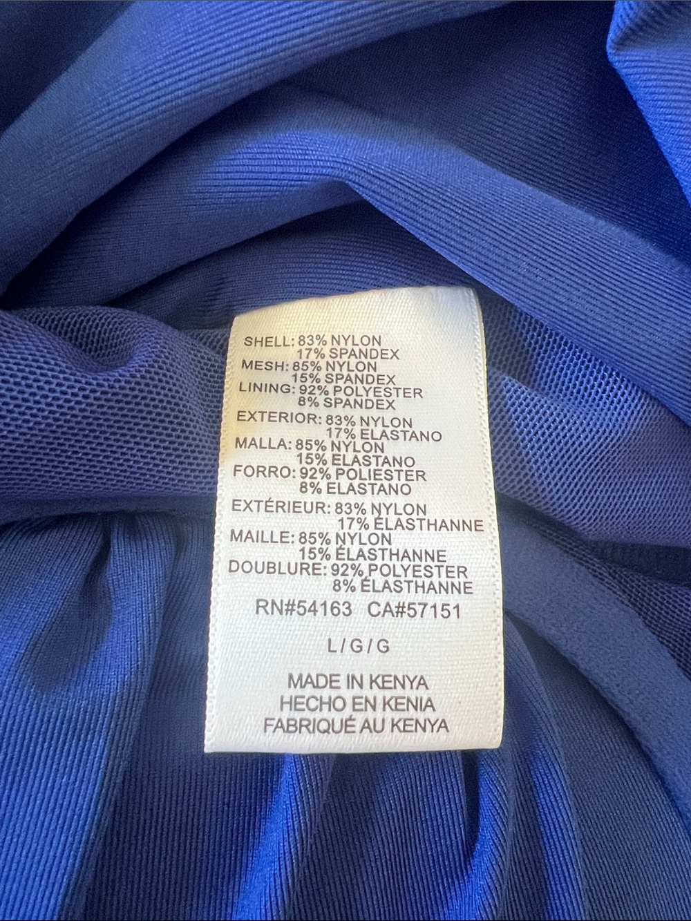 Dkny Royal Blue Ruffle One-Piece women’s Swimsuit - Picture 5 of 6